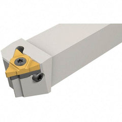 Iscar - External Thread, Right Hand Cut, 16mm Shank Width x 16mm Shank Height Indexable Threading Toolholder - 100mm OAL, Various Insert Compatibility, SE Toolholder, Series IscarThread - Benchmark Tooling