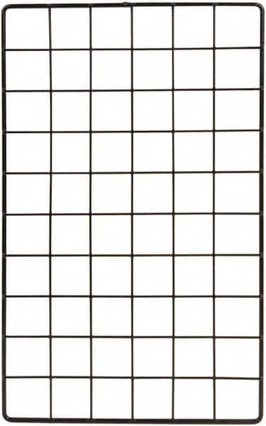 ECONOCO - 10" Wide, Open Shelving Accessory/Component - Steel, 16" Long, Use with Grid Panels & Cubbies - Benchmark Tooling