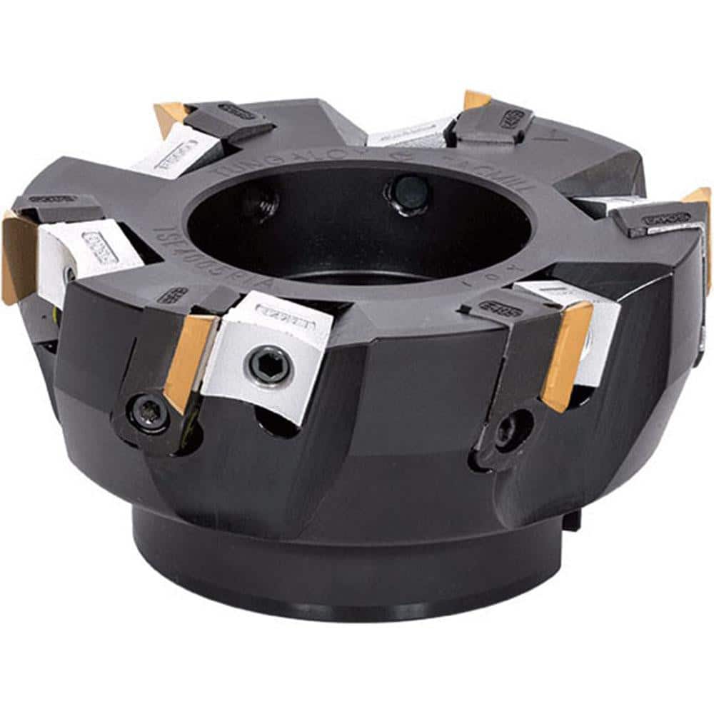 Indexable Square-Shoulder Face Mill: TSE4003RIAU, 1.0000″ Arbor Hole Dia, 0.3940″ Max Cutting Depth Uses 4, TEEN Inserts, No, Series TSE