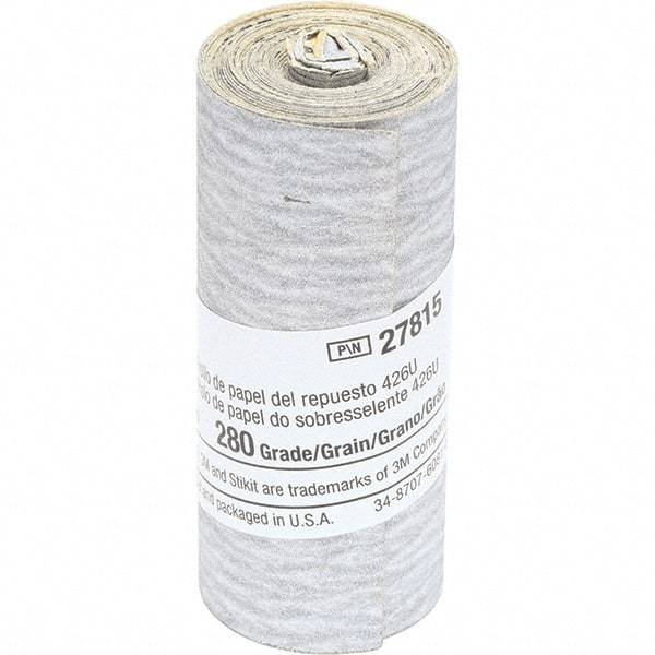 3M - 2-1/2" Diam, 280 Grit Silicon Carbide Adhesive PSA Disc - Very Fine Grade, Gray, Paper Backing, Flexible, Use with Hand Sanding - Benchmark Tooling