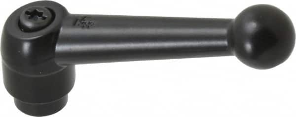 KIPP - 5/16-18, 0.71" Hub Diam, Zinc Die Cast (Steel Components) Tapped Adjustable Clamping Lever - 2.87" OAL, 1.79" High, 0.47" Hole Depth - Benchmark Tooling
