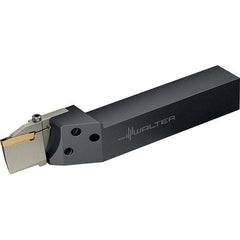Walter - NCFE-C, External, Left Hand, 21mm Max Depth of Cut, 4 to 5mm Groove Width, Indexable Grooving Tool Holder - GX24-3.. Insert Compatibility, 25mm Shank Height, 25mm Shank Width, 175mm OAL - Benchmark Tooling