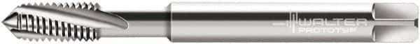 Walter-Prototyp - #10-32 UNF 3 Flute 3B Modified Bottoming Spiral Flute Tap - Powdered Metal, Bright Finish, 70mm OAL, Right Hand Flute, Right Hand Thread, Series 234164 - Exact Industrial Supply