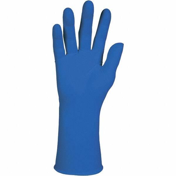 KleenGuard - Size 2XL, 12" Long, 12 mil Thick, Supported, Neoprene/Nitrile Chemical Resistant Gloves - Textured Finish, Straight Cuff, Blue - Benchmark Tooling