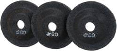 PRO-SOURCE - 60 Grit, 2" Wheel Diam, 5/32" Wheel Thickness, 3/8" Arbor Hole, Depressed Center Wheel - Aluminum Oxide - Benchmark Tooling