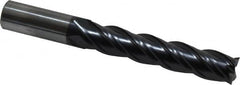 OSG - 1/2", 2-1/2" LOC, 1/2" Shank Diam, 4" OAL, 4 Flute, Solid Carbide Square End Mill - Single End, TiAlN Finish, Spiral Flute, 35° Helix, Centercutting, Right Hand Cut, Right Hand Flute, Series VG441 - Benchmark Tooling