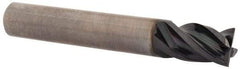 OSG - 3/8", 1/2" LOC, 3/8" Shank Diam, 2-1/2" OAL, 4 Flute, Solid Carbide Square End Mill - Single End, TiAlN Finish, Spiral Flute, 35° Helix, Centercutting, Right Hand Cut, Right Hand Flute, Series VG441 - Benchmark Tooling