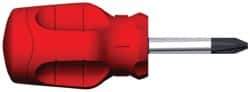 Proto - #2, 3-3/4" OAL, Standard Phillips Screwdriver - 1-1/2" Blade Length, Round Shank, Ergonomic Handle - Benchmark Tooling