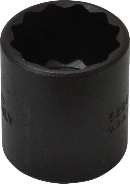 Proto - 13/16", 3/8" Drive, Standard Hand Socket - 12 Points, 1-7/16" OAL, Alloy Steel, Black Finish - Benchmark Tooling
