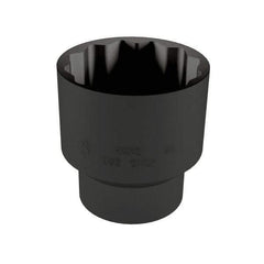 Proto - 1-7/16", 1/2" Drive, Standard Hand Socket - 12 Points, 2-1/8" OAL, Alloy Steel, Black Finish - Benchmark Tooling