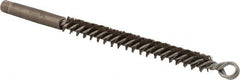 Osborn - 1/2" Diam Helical Steel Tube Brush - Double Spiral, 0.01" Filament Diam, 4-1/2" Brush Length - Benchmark Tooling