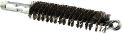 Osborn - 1" Diam Helical Steel Tube Brush - Double Spiral, 0.01" Filament Diam, 4-1/2" Brush Length - Benchmark Tooling