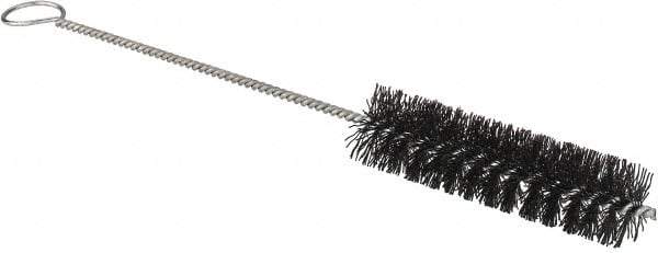 Osborn - 3/4" Diam Helical Nylon Tube Brush - 0.012" Filament Diam, 3" Brush Length, 8-3/4" OAL, 1/8" Diam Shank - Benchmark Tooling