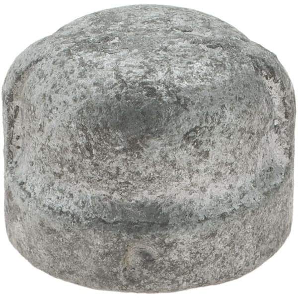 Value Collection - Size 1/4", Class 150, Malleable Iron Galvanized Pipe End Cap - 150 psi, Threaded End Connection - Benchmark Tooling