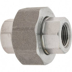 Value Collection - Size 3/8", Class 3,000, Forged Carbon Steel Black Pipe Union - NPT End Connection - Benchmark Tooling