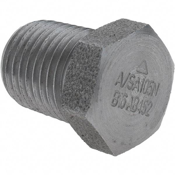 Value Collection - Size 1/4", Class 3,000, Forged Carbon Steel Black Pipe Hex Plug - NPT End Connection - Benchmark Tooling