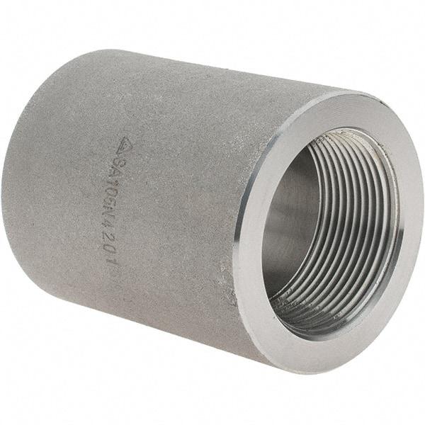 Value Collection - Size 1-1/2", Class 3,000, Forged Carbon Steel Black Pipe Coupling - NPT End Connection - Benchmark Tooling
