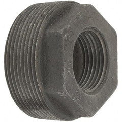 Value Collection - Size 2 x 1", Class 150, Malleable Iron Black Pipe Hex Bushing - 150 psi, Threaded End Connection - Benchmark Tooling