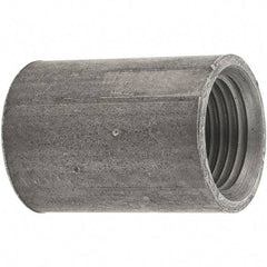 Value Collection - Size 1/2", Class 150, Malleable Iron Black Pipe Coupling - 150 psi, Threaded End Connection - Benchmark Tooling