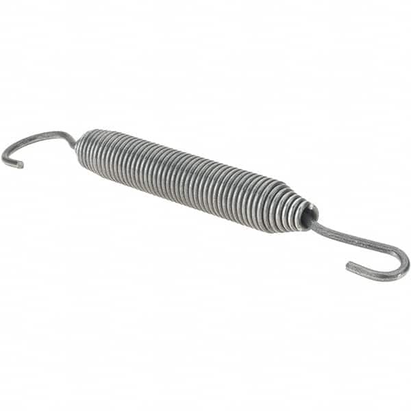 Value Collection - 17/32" OD, Steel Extension Spring - 5-1/4" Free Length - Benchmark Tooling