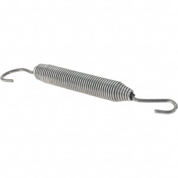 Value Collection - 17/32" OD, Steel Extension Spring - 5 Lb/In Rating - Benchmark Tooling
