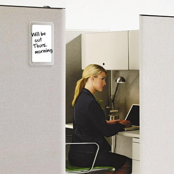 Quartet - 7" High x 11" Wide Total Erase Laminate Dry Erase Board - Plastic Frame, 1" Deep, Includes Accessory Tray/Rail & One Chisel-Tip Dry-Erase Marker & Mounting Kit - Benchmark Tooling