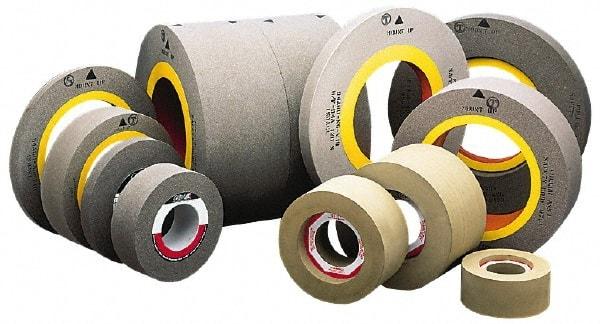 Camel Grinding Wheels - 20" Diam x 12" Hole x 1" Wide Centerless & Cylindrical Grinding Wheel - 60 Grit, Aluminum Oxide, Type 1, Medium Grade, Vitrified Bond, No Recess - Benchmark Tooling