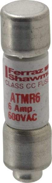 Ferraz Shawmut - 600 VAC/VDC, 6 Amp, Fast-Acting General Purpose Fuse - Clip Mount, 1-1/2" OAL, 100 at DC, 200 at AC kA Rating, 13/32" Diam - Benchmark Tooling