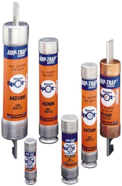 Ferraz Shawmut - 250 VAC/VDC, 4.5 Amp, Time Delay General Purpose Fuse - Clip Mount, 51mm OAL, 100 at DC, 200 at AC kA Rating, 9/16" Diam - Benchmark Tooling