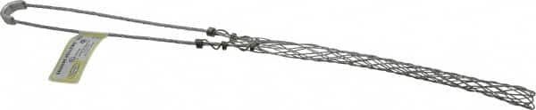 Hubbell Wiring Device-Kellems - 0.85 to 1 Inch Cable Diameter, Galvanized Steel, Single Loop Support Grip - 16 Inch Long, 1,400 Lb. Breaking Strength, 8 Inch Mesh Length - Benchmark Tooling