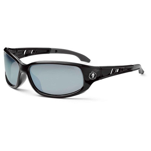 Valkyrie Silver Mirror Lens Black Safety Glasses - Benchmark Tooling