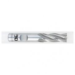 1 Dia. x 4-1/2 Overall Length 4-Flute Square End HSS-CO SE End Mill-Round Shank-Non-Center Cutting-Uncoated - Benchmark Tooling