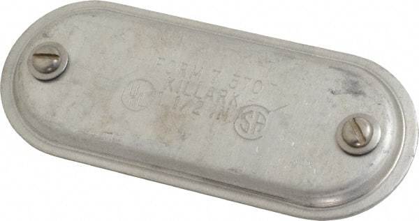 Hubbell Killark - 1-1/2" Trade, Aluminum Conduit Body Cover Plate - Use with Form 7 Conduit Bodies - Benchmark Tooling