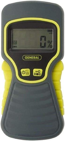 General - Pinless Moisture Meter - Digital LCD Display, Accurate to ±2.5% - Benchmark Tooling