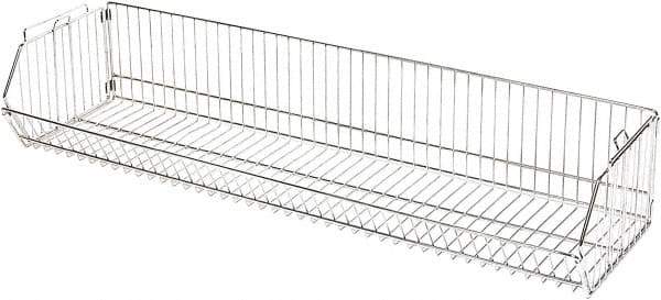 Quantum Storage - 14" Wide, Open Shelving Accessory/Component - Chrome, Chrome Finish, 36" Long, Use with Wire Shelving Units - Benchmark Tooling