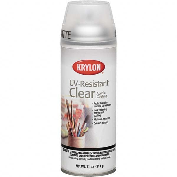 Krylon - Clear, Matte, UV Resistant Spray Paint - 11 oz Container - Benchmark Tooling