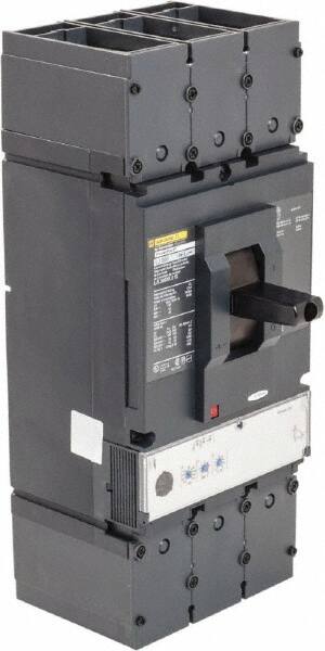Square D - 600 Amp, 600 VAC, 3 Pole, Panel Mount Molded Case Circuit Breaker - Electronic Trip, Multiple Breaking Capacity Ratings, 2 AWG - Benchmark Tooling