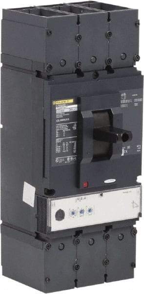 Square D - 600 Amp, 600 VAC, 3 Pole, Panel Mount Molded Case Circuit Breaker - Electronic Trip, Multiple Breaking Capacity Ratings, 2 AWG - Benchmark Tooling