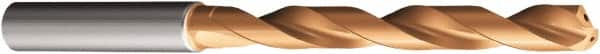 Sandvik Coromant - 15.8mm, 140° Point, Solid Carbide Taper Length Drill Bit - TiAlN Finish, 133mm Flute Length, 182mm OAL, Series CoroDrill 860 - Benchmark Tooling