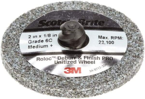 3M - 2" Disc Diam, Ceramic Quick Change Disc - Type R Attaching System, Coated, Medium Grade - Benchmark Tooling