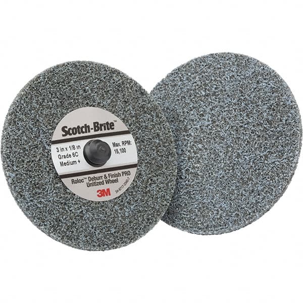 3M - 3" Disc Diam, Ceramic Quick Change Disc - Type R Attaching System, Coated, Medium Grade - Benchmark Tooling