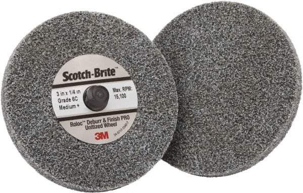 3M - 3" Disc Diam, Ceramic Quick Change Disc - Type R Attaching System, Coated, Medium Grade - Benchmark Tooling