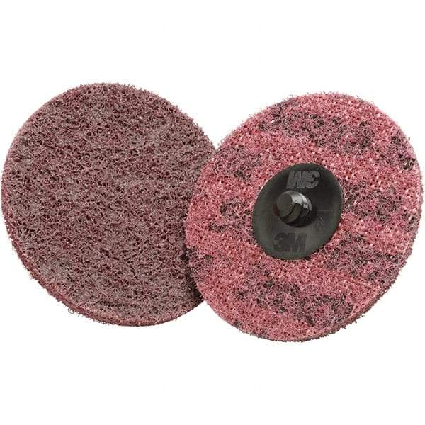 3M - 3" Disc Diam, Aluminum Oxide Quick Change Disc - Type S Attaching System, Coated, Very Fine Grade - Benchmark Tooling