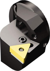 Sandvik Coromant - Right Hand Cut, Size 40, TNMG 16 04 08 & TNMG 332 Insert Compatiblity, External Modular Turning & Profiling Cutting Unit Head - 27mm Ctr to Cutting Edge, 35mm Head Length, Through Coolant, Series T-Max P - Benchmark Tooling