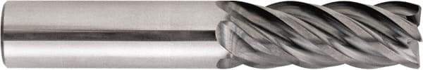 Niagara Cutter - 10mm, 20mm LOC, 10mm Shank Diam, 73mm OAL, 5 Flute, Solid Carbide Square End Mill - Single End, AlTiN Finish, Spiral Flute, Variable° Helix, Centercutting, Right Hand Cut, Right Hand Flute, Series STS540M - Benchmark Tooling