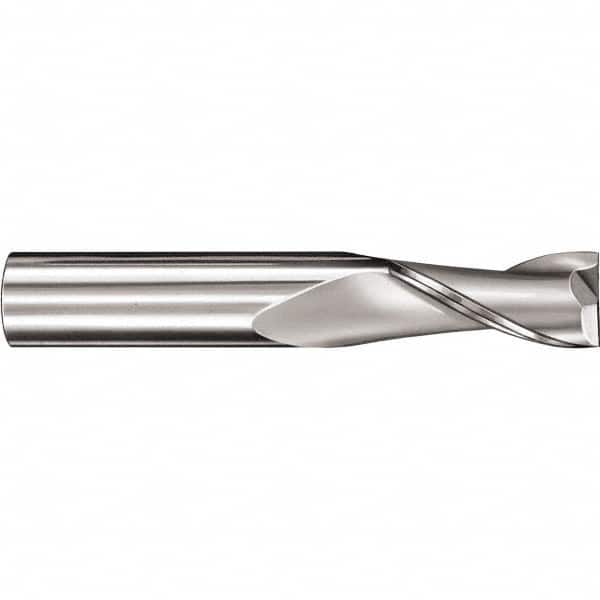 SGS - 16mm, 26mm LOC, 16mm Shank Diam, 92mm OAL, 2 Flute, Solid Carbide Square End Mill - Single End, TiCN Finish, Spiral Flute, 30° Helix, Centercutting, Right Hand Cut, Right Hand Flute, Series 52M - Benchmark Tooling