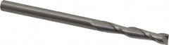 OSG - 5mm, 32mm LOC, 5mm Shank Diam, 76mm OAL, 2 Flute, Solid Carbide Square End Mill - Single End, Uncoated, Spiral Flute, 30° Helix, Centercutting, Right Hand Cut, Right Hand Flute, Series 482 - Benchmark Tooling