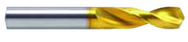9.3mm Dia x 84mm OAL - Powdered Metal-130° Point-Parabolic Screw Machine Drill-TiN - Benchmark Tooling