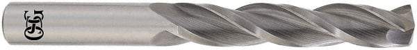 OSG - 27/64" 118° Solid Carbide Jobber Drill - Bright Finish, Right Hand Cut, Spiral Flute, Straight Shank, 4-1/2" OAL, Standard Point - Benchmark Tooling