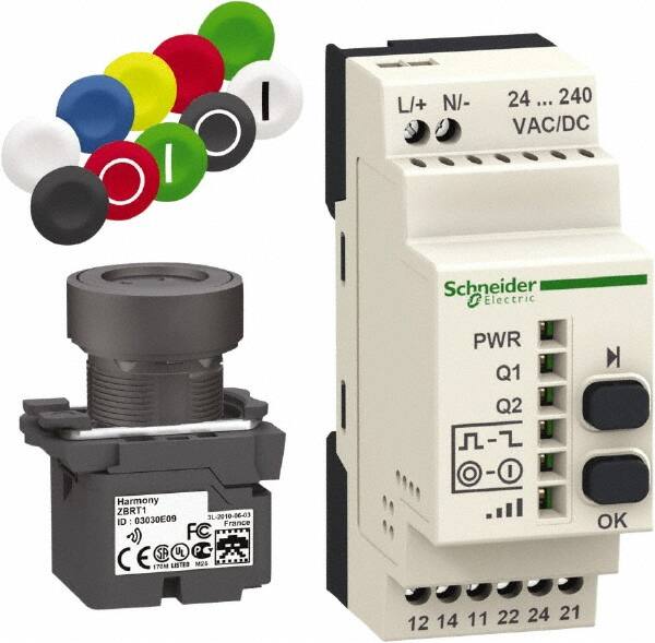 Square D - Maintained (MA) and Momentary (MO), Wireless Pushbutton System with Programmable Receiver - 24-240 VAC/VDC - Benchmark Tooling